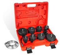 BILITOOLS Kit de test d’étanchéité turbo, manomètre et 8 adaptateurs | Embouts étagés de 1-3/8 à 3-1/2 pouces, colliers de serrage et coffret pour contrôler les durites de suralimentation.