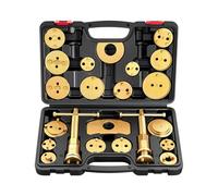 BILITOOLS Kit Repousse Piston Frein 22 Pièces | Repousse-Piston d'Étrier de Frein, Outil Frein avec 18 Adaptateurs