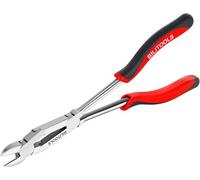 BILITOOLS Pince Coupante Diagonale Longue 280 mm, Double Articulation | Pince coupante longue en acier Cr-V avec poignées antidérapantes pour fils, colliers de câblage et espaces étroits