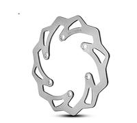 BILIVAN Compatible avec Bizarre Disque de Frein arrière de 220 mm de Motocross for KTM 125 200 250 300 350 400 450 500 excf XC xcf xcw sx sxf t PI 6d 1994-2022 2021