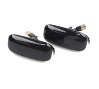 BILKAR Compatible avec A3 pour S3 8P 2004-2008 pour A4 pour RS4 2002-2005 Clignotant Coulant Répéteur De Marqueur Latéral Dynamic OEM:8E0949127 Clignotants Voiture(Black)