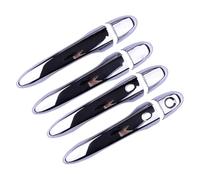 BILKAR Couvre-poignée pour Porte Compatible avec Fiat pour 500X SUV 2016-2020 2021 2022 2023 Couvercle De Poignée De Porte Latérale Extérieure Garniture De Poignée Capuchon De Lunette sans Clé