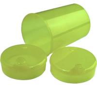 Bill Becher 250 ML Set 1 Partie Inférieure + 2 pour Bureau (Ouverture 1 Pièce 12 X 10mm U.1 Stück 4 X 4mm) IN Divers Couleurs de Medi-Inn - jaune, Ouverture boisson : 4 x 4 mm