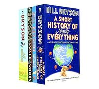 Bill Bryson Collection 4 Books Set (A Short History of Nearly Everything, Mother Tongue, A Walk In The Woods, At Home)