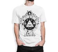 Bill Cipher Gravity Falls Art T-Shirt en Coton White