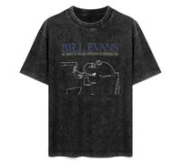 Bill Evans T-Shirt Printed Tee Graphic Top for Men Black Shirt XL
