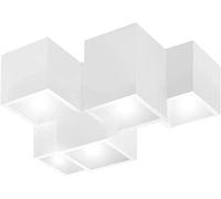 Bill Goff Inc. Plafonnier en plâtre moderne carré LED 40 W GU10 alimentation 230 V éclairage cuisine salon chambre bureau table (température lumière 4000 K)