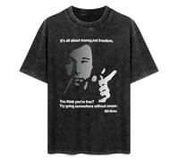 Bill Hicks Quote Comedy Legend T-Shirt Printed Tee Graphic Top for Men Black Shirt S