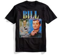 Bill Murray Men Funny Actor T Shirt Fashion Print Tshirt Mens Novelty Cotton Short Sleeve T-Shirt Men Tops Black S