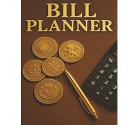 Bill Planner: Book for all ages, monthly separated, 8.5x11inch, expenses tracker, money monitoring book
