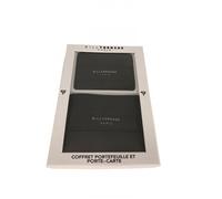 Bill Tornade Coffret portefeuille et porte-cartes Coffret Noir Safiano Homme