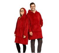 Bill Tornade Plaid sweat à capuche mixte taille unique Poncho Rouge Mixte adulte
