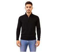 Bill Tornade Pull col camionneur zippé homme Milano Noir Homme XL