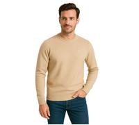 Bill Tornade Pull Col rond en laine mélangé Quebec Beige Homme XXL