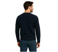 Bill Tornade Pull Col rond en laine mélangé Quebec Bleu Marine Homme XL