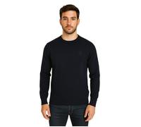 Bill Tornade Pull Col rond en laine mélangé Quebec Noir Homme M