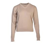 Bill Tornade Pull femme col V uni Venise Beige Femme XL