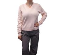 Bill Tornade Pull femme col V uni Venise Vieux Rose Femme XL