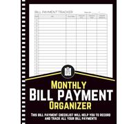 Bill Tracker Notebook: Money Debt Tracker Keeper Budgeting Financial Planning Journal Notebook, Simple Monthly Bill Payments Tracker, 120 Pages.