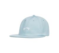 Billabong 6 Panel Mens Snapback Flat Peak Cap ~ Arch Unstructured Washed Blue