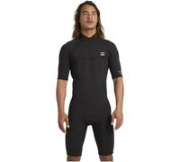 BILLABONG Absolute Combinaison de plongée courte avec fermeture éclair dans le dos pour homme Noir 2 mm