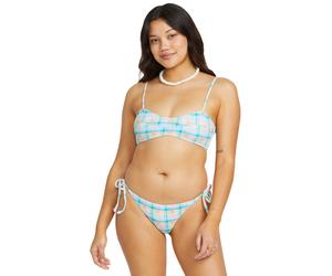 BILLABONG Bas de bikini 'Check The Waves' bleu clair / vert pastel / violet pastel / abricot, Taille S