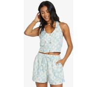 Billabong Billabong Blue 100% Cotton Sunflower Summer Shorts Blue EU 42 (UK 14)