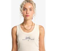 Billabong Billabong Cream Grab Some Shade Palm Tree Logo Vest Top