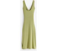 Billabong Billabong Take a Look Open Back Jersey Scoop Neck Dress Green M 10