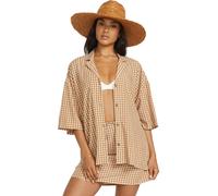 BILLABONG Chemisier 'Beach Side' marron, Taille L