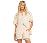 BILLABONG Chemisier 'Tropical High' rose clair, Taille M