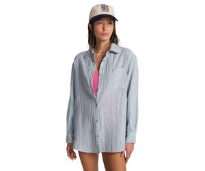 BILLABONG Chemisier 'Wanderer' bleu / blanc, Taille M