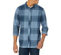 Billabong Classic Long Sleeve Flannel Shirt Chemise Bouton Bas, Schieferblau Kariert, M Homme