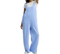 Billabong - Combinaison confortable et légère - Only In Dreams Jumpsuit Twilight Blue pour Femme en Coton - Taille M - Bleu Bleu M