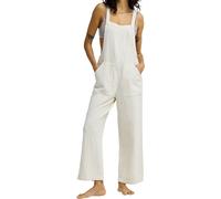 Billabong - Combinaison confortable et légère - Pacific Time Jumpsuit White Cap pour Femme en Coton - Taille S - Blanc Blanc S
