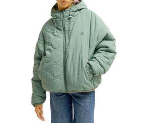 Billabong - Doudoune matelassée à capuche - Fall Camper Puffer Jacket Stormy Seas en Nylon - Taille S - Vert Vert S