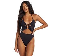 Billabong Femme Solarcher Maillot De Bain, Blk/Pink/Blk, S EU