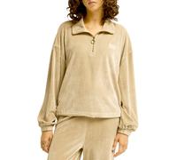 Billabong - Haut en maille côtelé demi-zippé - Coffee Time Cobblestone - Solid pour Femme - Taille S - Beige Beige S