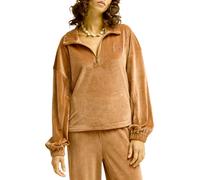 Billabong - Haut en maille côtelée demi-zippé - Coffee Time Brownstone pour Femme - Taille M - Marron Marron M