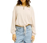 Billabong - Haut en maille côtelée demi-zippé - Coffee Time White Cap pour Femme - Taille L - Blanc Blanc L