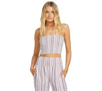 BILLABONG Haut 'Keep It Simple' bleu pastel / brun foncé / vert pastel / lilas, Taille L