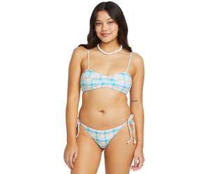 BILLABONG Hauts de bikini 'Check The Waves' azur / vert pastel / prune / orange, Taille 75