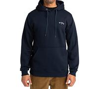 Sweatshirt à capuche Billabong Arch Small Logo bleu foncé blanc - S