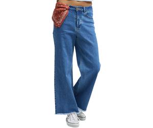 Billabong - Jean évasé en coton - Be Free Pants Medium Indigo pour Femme en Coton - Taille 39 - Bleu Bleu 39