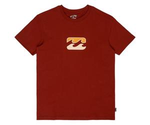 Billabong - Kid's Icon Wave S/S - T-shirt - 128 - fired red