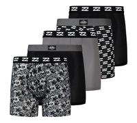 Billabong Lot de 5 caleçons boxeurs performance en microfibre pour homme, Noir/gris anthracite, Large