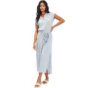 Billabong Lovely Ways Button Front Midi Dress Robe décontractée, Flux Bleu, M Femme