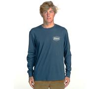Billabong Mens LS Cotton Crew Neck T-Shirt ~ Walled bleu foncé