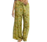 Billabong - Pantalon léger à coupe évasée - Beach Spirit Pants Cedar Green pour Femme - Taille XS - Vert Vert XS