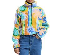 Billabong - Polaire en sherpa à col zippé - Holiday Cropped Sherpa Fleece Multi pour Femme - Taille M - Vert Vert M